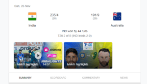 India vs Australia 2nd T20 2023 Highlights: